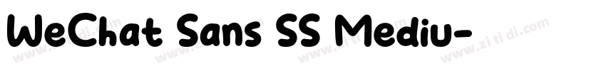 WeChat Sans SS Mediu字体转换